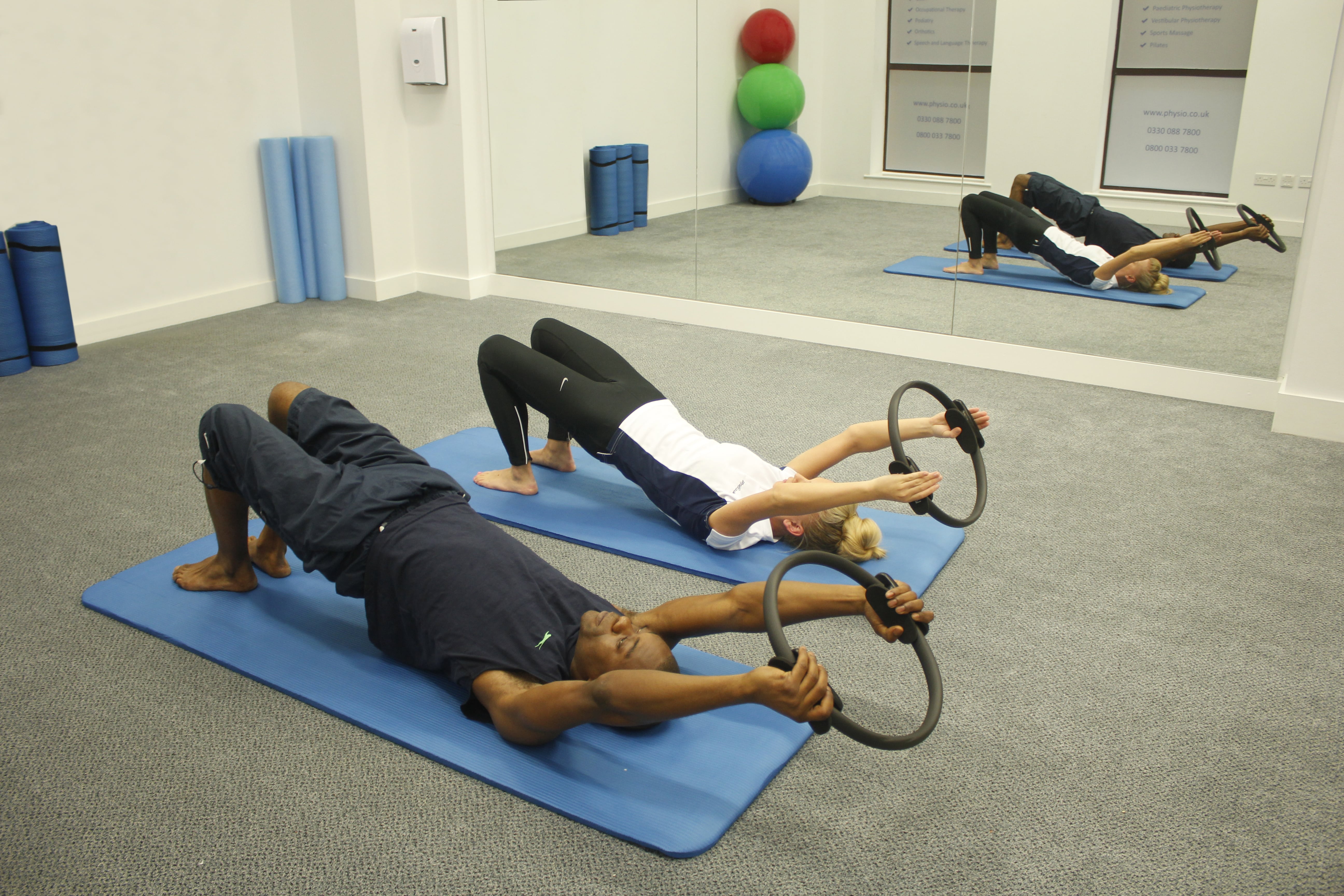 Group pilates group session at minshull street clinic