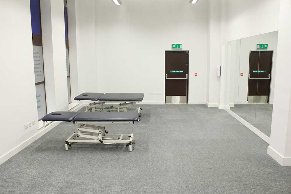 Spacious, well equipped gym in our Minshull Street clinic