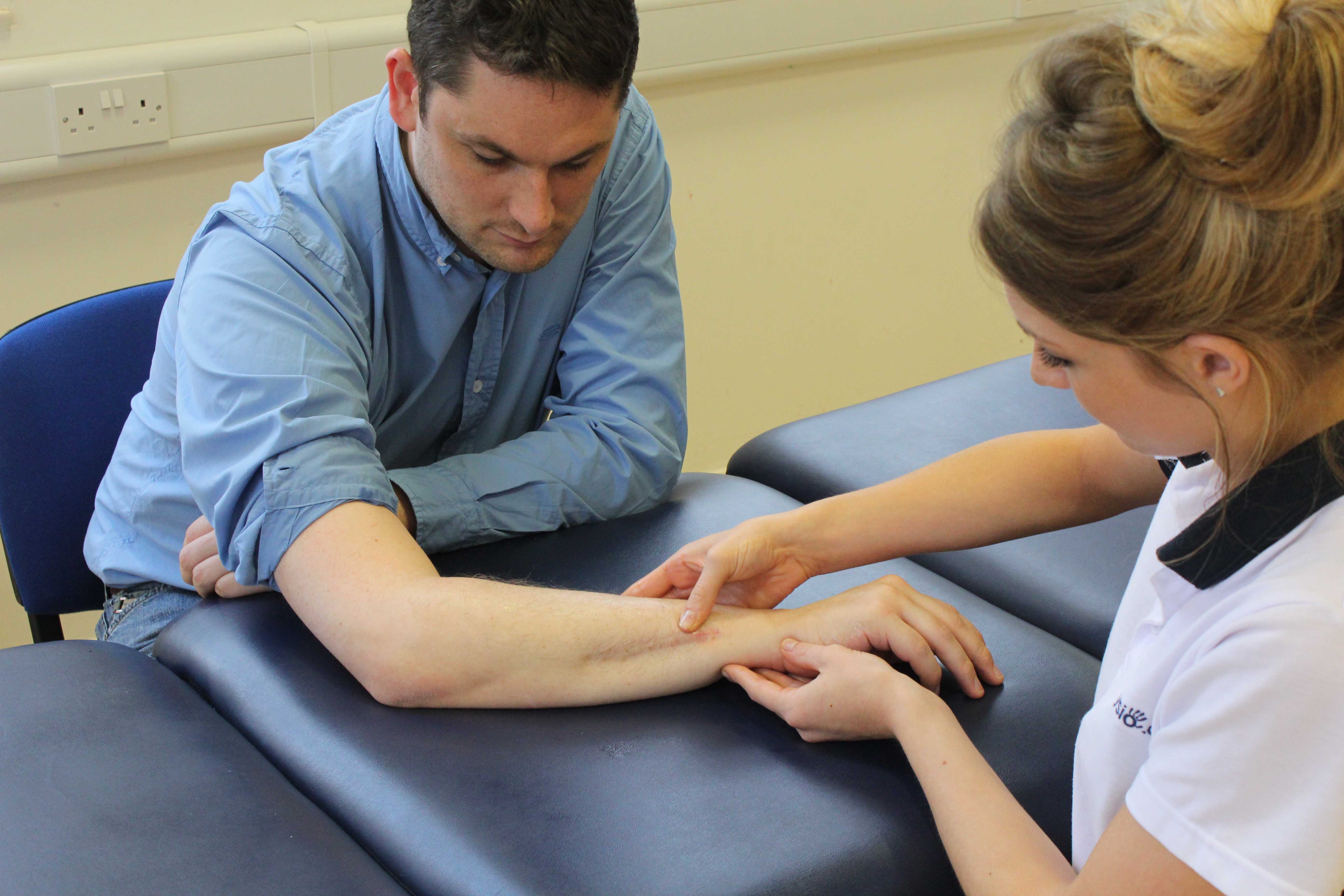 Following a fracture to the wrist, massage can help reduce stiffness and improve range of motion.