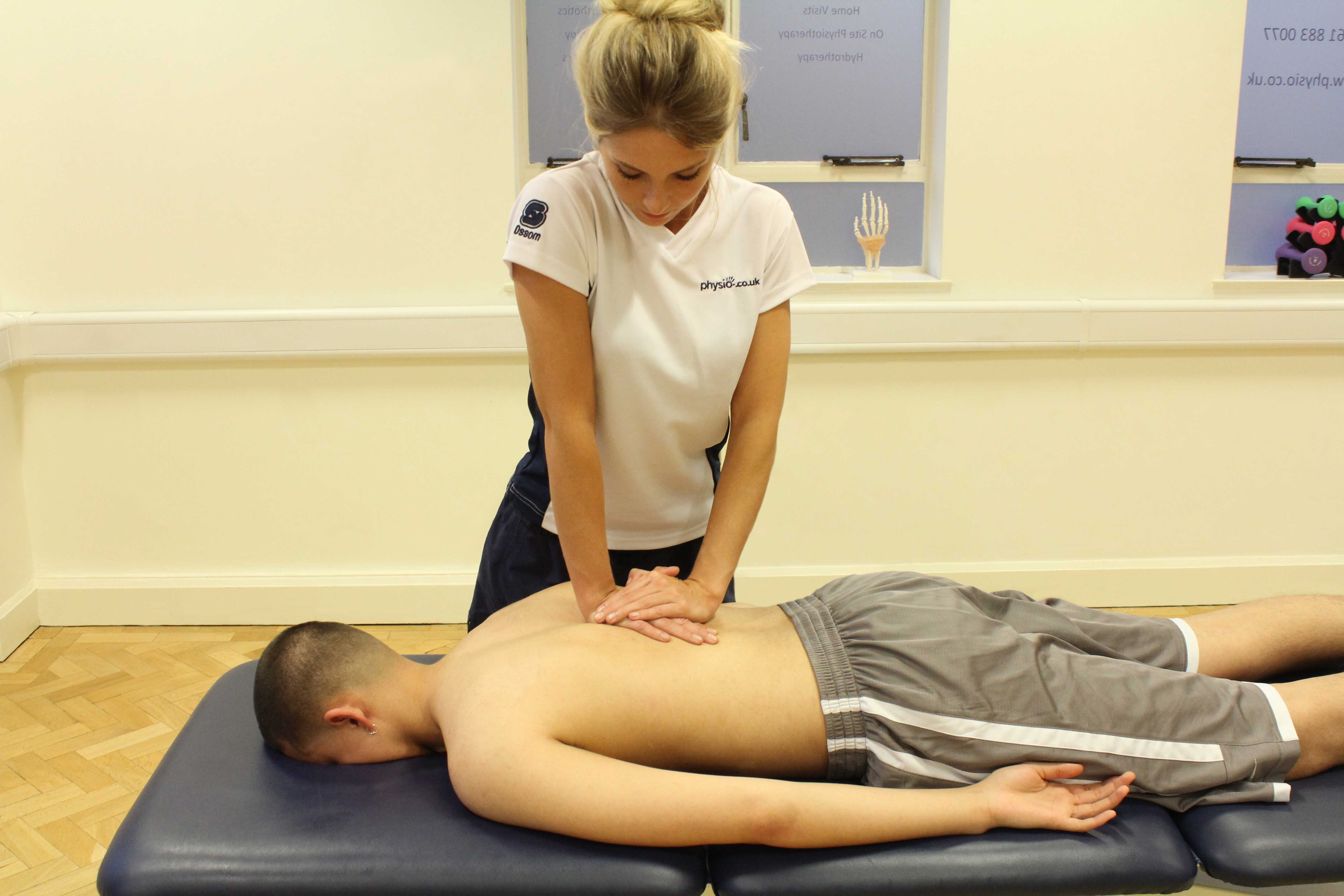 Engaging the correct posture is a huge factor in the management of back pain. Engaging the correct posture is a huge factor in the management of back pain.