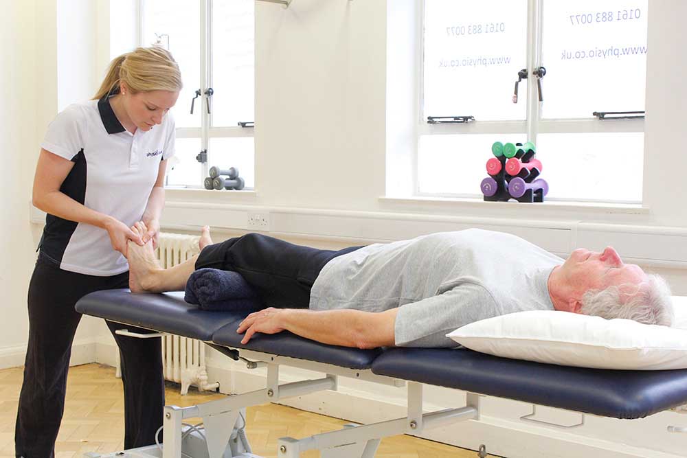 Massage and mobilisation exercises of the foot and ankle to relieve symptoms of pain and stiffness Massage and mobilisation exercises of the foot and ankle to relieve symptoms of pain and stiffness