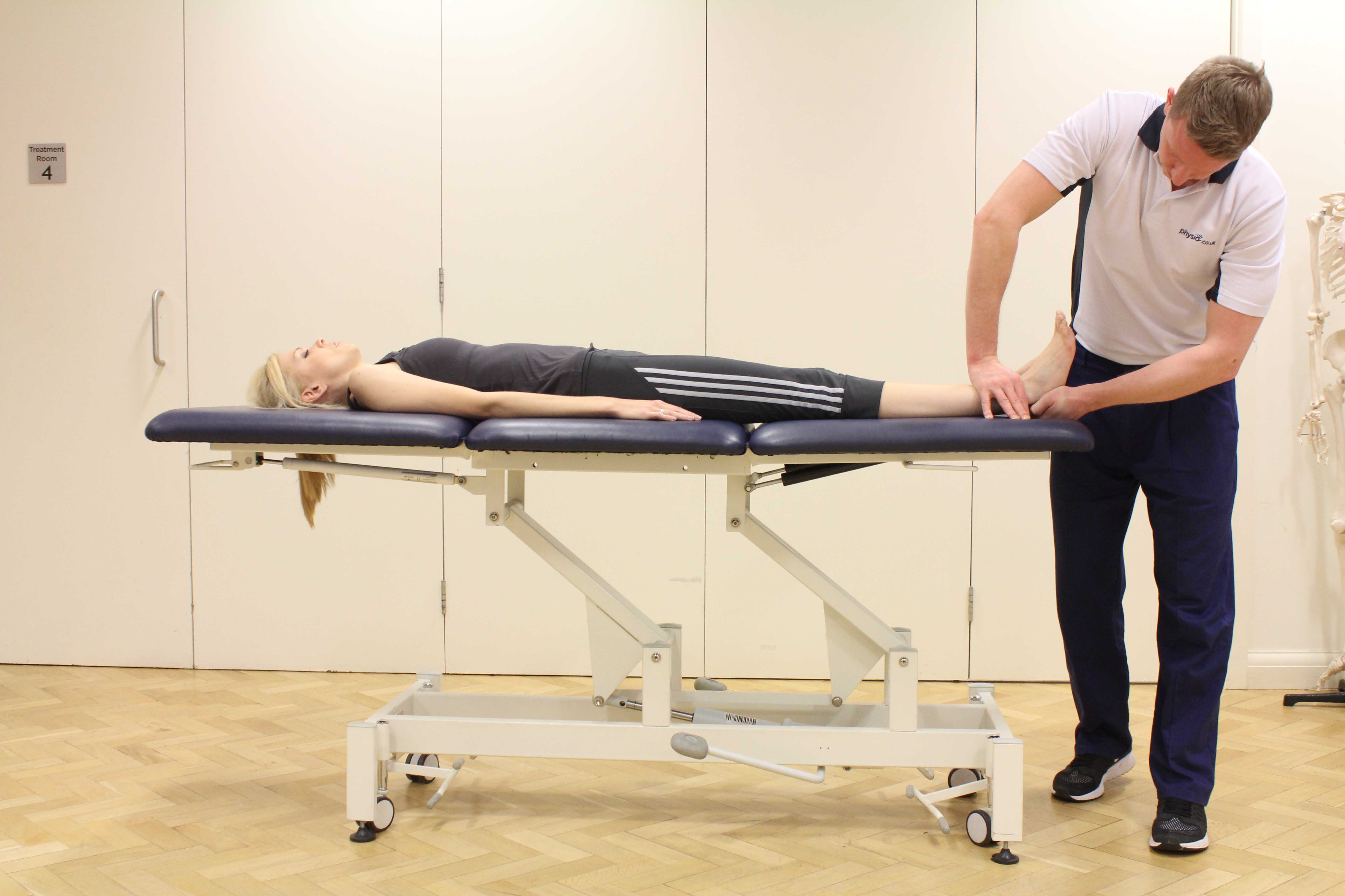 Foot and ankle assessment conducted by specialist MSK physiotherapist Foot and ankle assessment conducted by specialist MSK physiotherapist