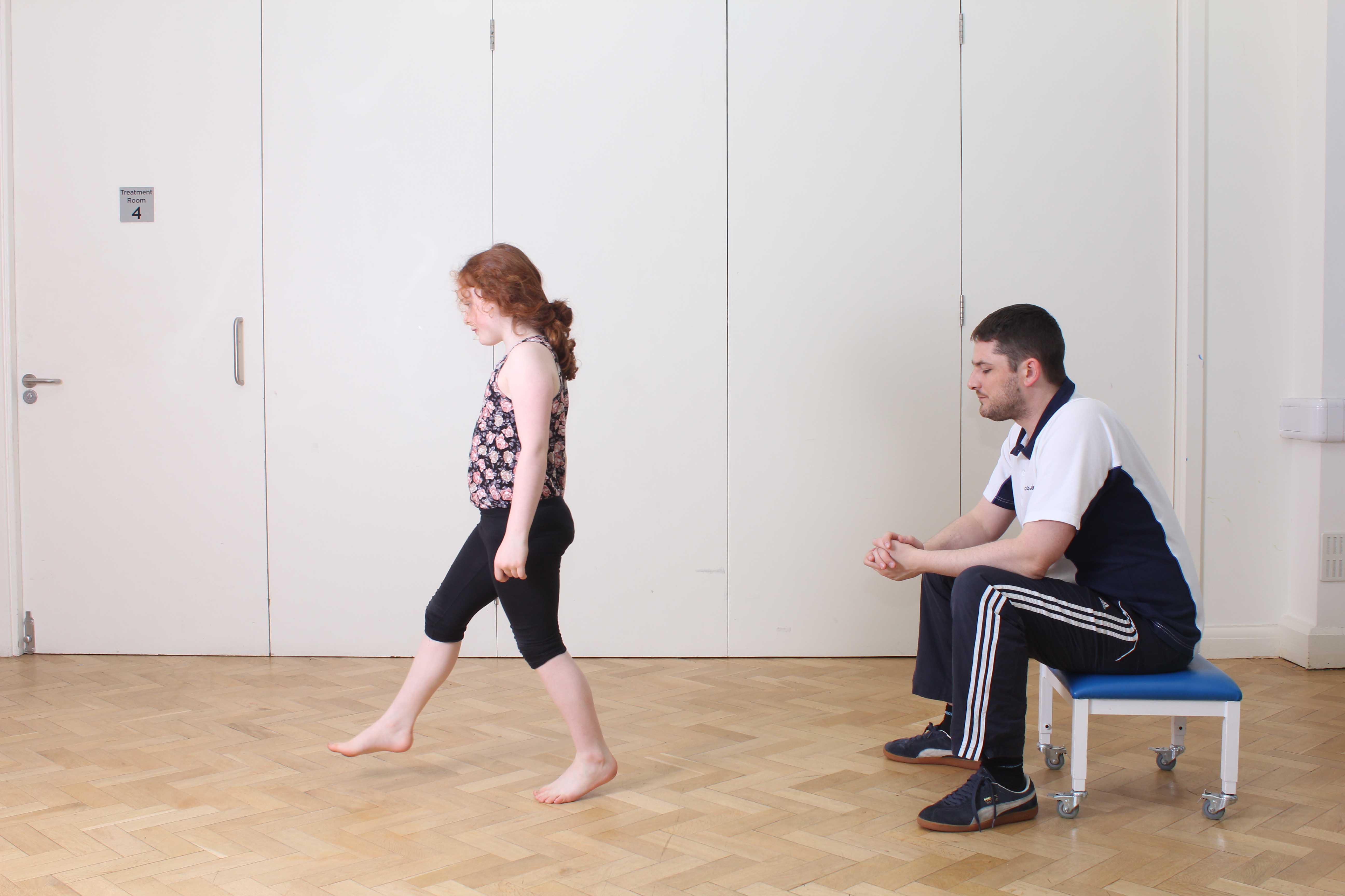 Physiotherapy can help correct any abnormal gait patterns.