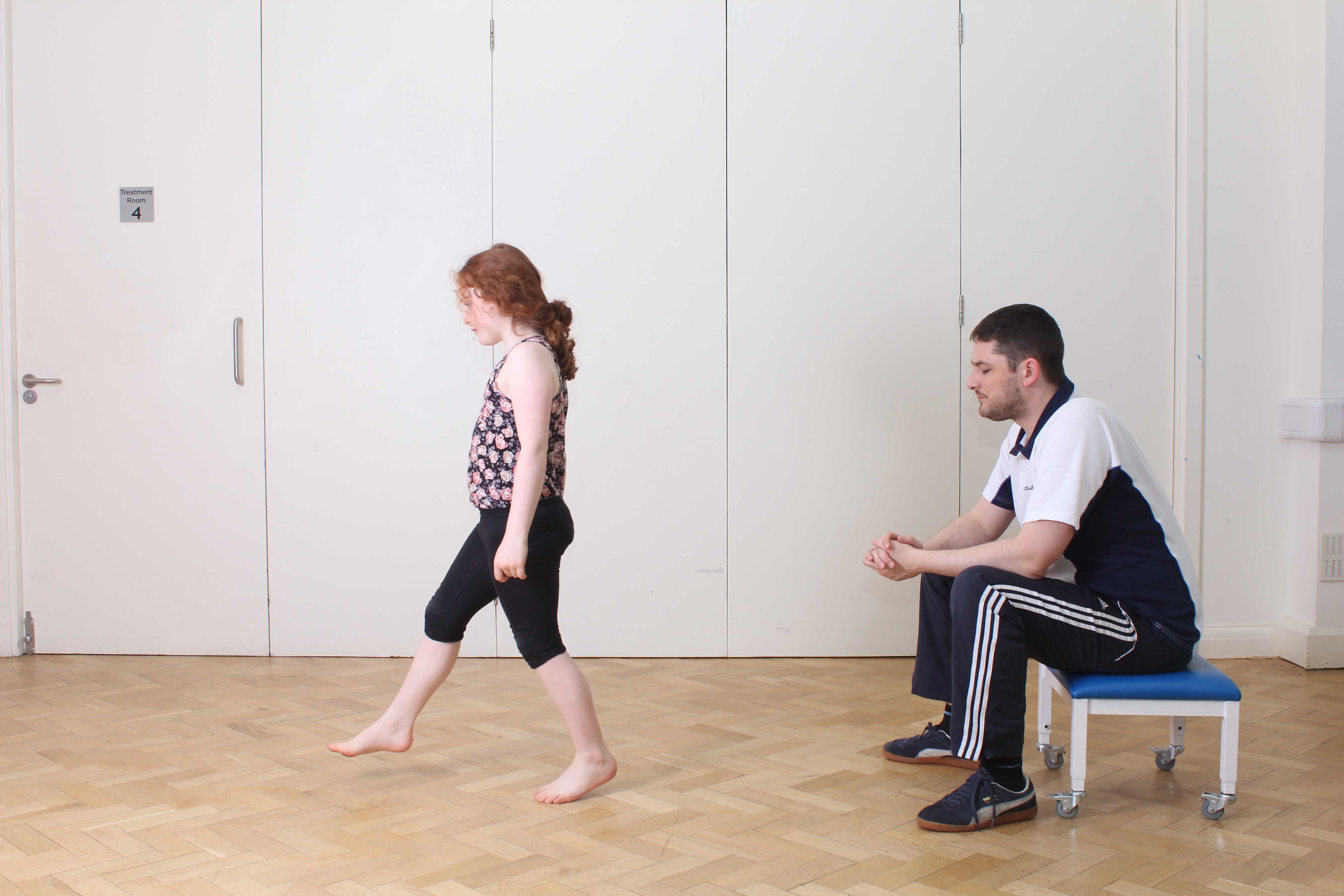 Physiotherapy can help correct any abnormal gait patterns. Physiotherapy can help correct any abnormal gait patterns.