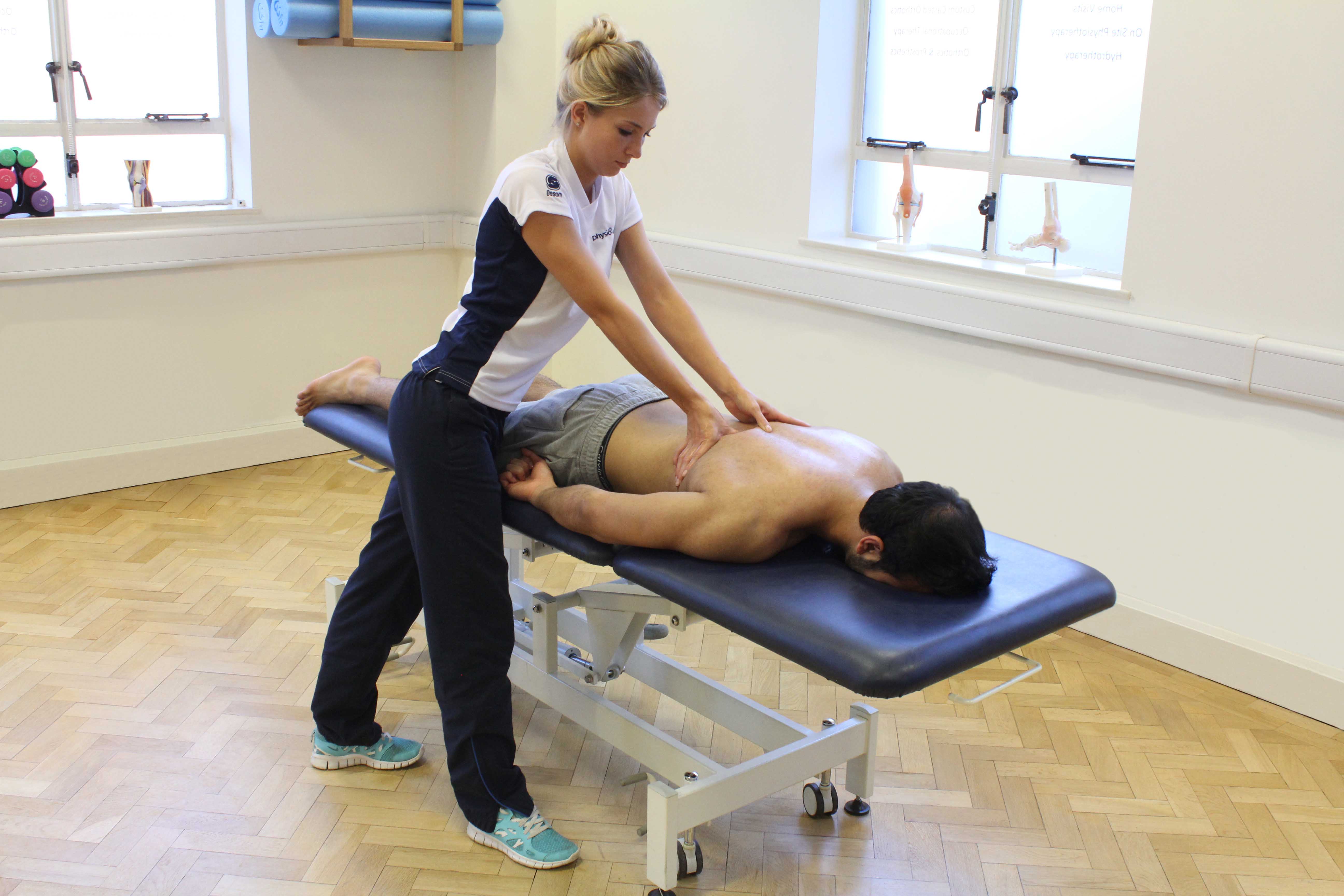 Muscle balance and scapula setting examination